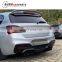 1series f20 lci mp style rear lip fit for F20 lci M2C rear bumper Matt glossy water print material tail lip and back diffuser