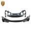 PP Material+Forged Carbon Fiber Side Skirts Car Front Bumper Chin Rear Bumper Lip Body Kit For Nissan GT GTR