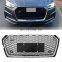 Hot Selling Honeycomb RS5 Front Grill 2017-2019 RS5 chrome grill Car Front Grille For Audi B9 A5 S5