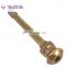 Cover tire use long stem tire valve with brass material anti leak