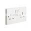 English Power LED Electric Charger Plug EU Switched Electrical Socket Wall Switch Socket