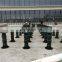 Adjustable raised floor plastic terrace pedestals
