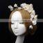 Customized Bridal Hair Accessories Ivory Lace Flower Branch Fascinator Wholesale Quality Choice