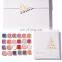 DIY matte magnetic big eyeshadow palette custom paper warm empty eye shadow cosmetics palette