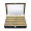 Glasses Storage Box Custom 8 Slots Leather Glasses Packaging Cases Display