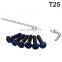 Titanium Blue Steering Wheel Bolts