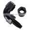 90 Degree End Adapter,  Aluminum AN8 Swivel Fitting Hose