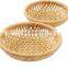 Natural Round Bamboo Wicker Fruit Baskets/ Bamboo Handmade Storage Basket In Vietnam