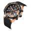 MEGIR 2083G Men's Fashion&Casual Watch Quartz Movement Leather Band Business Watch Auto Date 24-hours Hand Led Silicon Watch