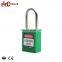 High Security Multi Color 38MM 316 Stainless Steel Shackle Slim Body Safety Padlock