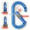 JRSGS Lightweight 25kN Round Aluminum Locking Carabiner Clip with High Quality Snap Hook Climbing S7108B