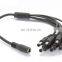 5.5x2.1mm  8 Channel Splitter 12 V  DC Power Cable  For Security Cctv System