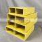 FRP Pultrusion Fiberglass Profile  Fiberglass Rectangular Hollow Square Tube  Section