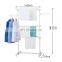 Amazon hot sell 3 tier cloth hanger laundry racks for cloth glove hanging garment movable metal drying stand