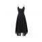 Sweet lace patchwork mid-length halter dress for spring/summer 2025, with an offbeat style for vacation wear.