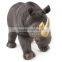 Hot Sell Cool Dinosaur Toys Vinyl 17'' Black Rhinoceros Toy For children X012