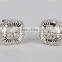 Bright CZ stone silver earring earring led