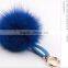 Multi Colors Women Girls Keychain Bag Phone Carkey Ornaments Fox Fur Pom Pom Keyring Quality Choice
