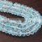 Aquamarine Rondelles Faceted