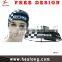 Healong sport black and white sublimation ski toboggan cap