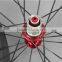 Full Carbon Fiber Road Bike Wheelset Red R13 Hubs Carbon Bike Wheels W56T