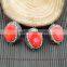 LFD-0017B Wholesale Druzy Coral Loose Bead , Pave Rhinestone Crystal Connectors Beads Jewelry Making