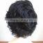 Wholesale stock virgin curly remy brazilian hair short lace full wigs