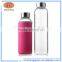 hot sale new design travel pyrex glass water bottle