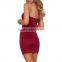 beaded one shoulder celebrity boutique dress women cotton sexy club dress