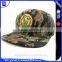 High quality custom embroidered cotton Camo 6 panel Baseball Cap 6 panel flat camo snapbck hats