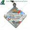 Glitter colored Rainbow Trial Biking Medal with 2 ribbon attach