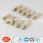 fashion custom logo puller light gold metal zipper slider