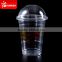 Supply disposable clear PET plastic cups with dome lids, cold drinking cups