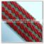 1.25 inch colored stripe polyester webbing for luggages