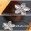 Clear flower shape crystal flower decoration
