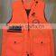 Waterproof Breathable Nylon Ripstop Orange Hunting Vest