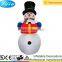 DJ-XT-59 inflatable giant animation snowman with gift instrument music christmas yard decoration