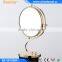S Shape Frame 8'' Decktop Golden Decorative Makeup Mirror