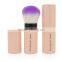 Gold Nylon Hair Makeup Retractable Powder Brush