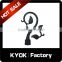 KYOK hot!!plating black color curtain rod set,plating iron curtain finials with cheap price