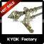 KYOK Chroming wrought iron curtain finials ,double curtain rod set,classic window decorative curtain finials