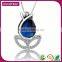 Best Sale Jewelry Blue Gemstone Rose Flower Jewelry Set