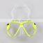 Professional diving swimming silicone skirt mask with two big lens