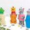 animal shape PS plastic cup with straw for promotions