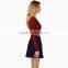 Womens Girls Long Sleeves Scoop Neck Crop Top Stretch Mini Shirt OEM ODM Type Clothing Factory Manufacturer Guangzhou