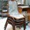 INDUSTRIAL LEATHER METAL FRAME CHAIR , HURRY LEATHER DINING CHAIR