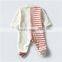Organic Baby Clothes Baby clothes wholesale Price Baby Long Sleeves Footed Bodysuit