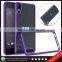 Samco Premium Transparent Rubber TPU Bumper + PC Back Phone Case for HTC Desire 825