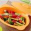 Factory price oval shape silicone kids meal box for wholesales