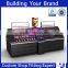 high quality free standing 4 sides cosmetic stores showcase